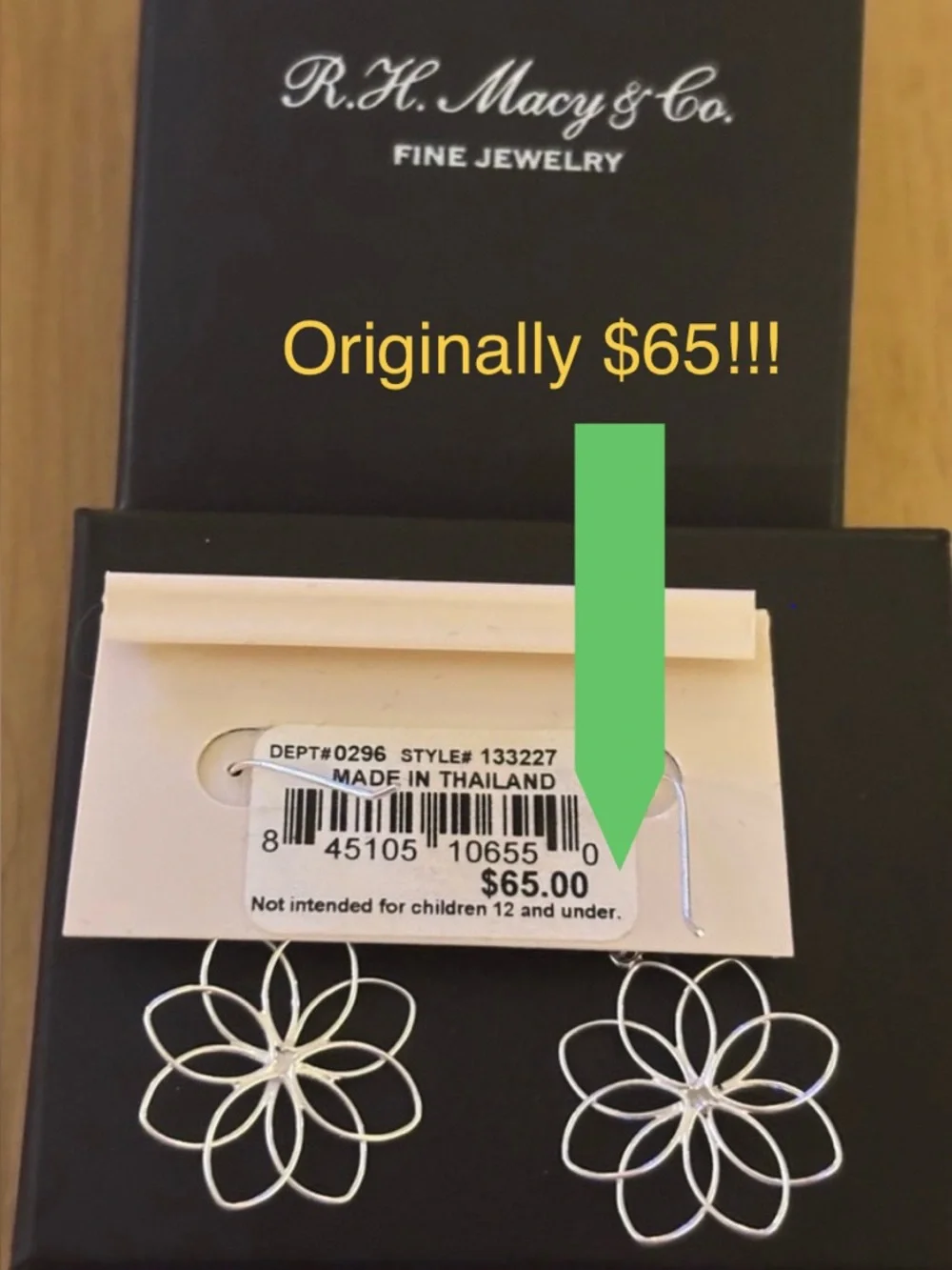 5 pairs of earrings, 1 bracelet, 1 necklace. See descriptions in details. - Picture 3 of 15